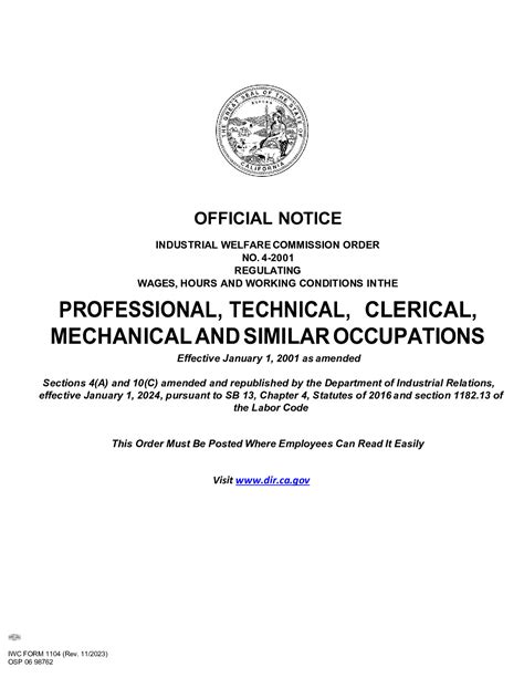 california iwc wage orders|california wage order manufacturing.